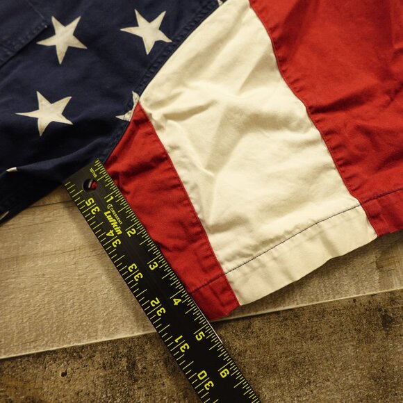 Chaps Ralph Lauren Flag Shirt Men’s Large Red White Blue Stars Stripes USA - Picture 7 of 11